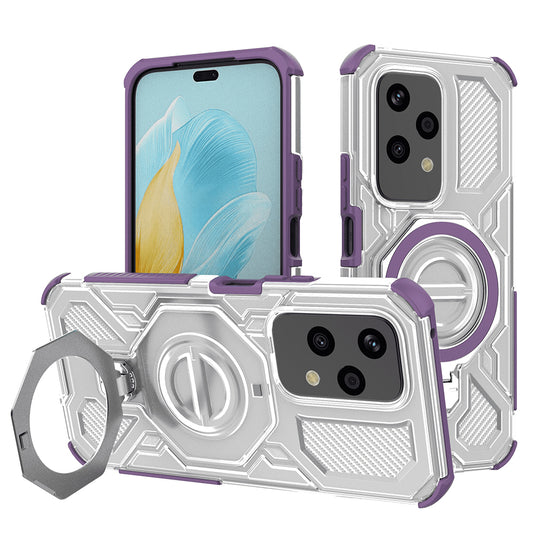Puzdro na Honor 200 Lite, Techsuit, Carbon Shield Pro, fialové