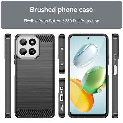 Obal na Honor 200 Smart, Techsuit, Karbón, Čierny