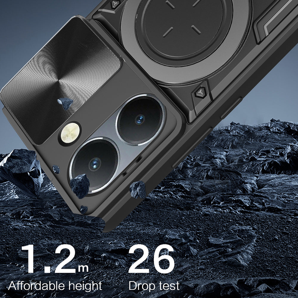 Puzdro na Honor 200, Techsuit, CamGuard Pro, čierne
