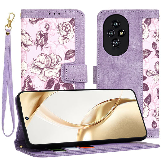 Case for Honor 200, Techsuit, FlipCraft, Purple