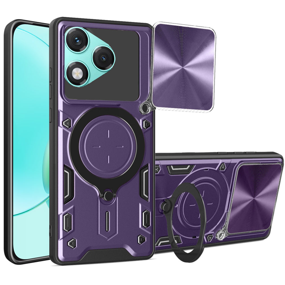Puzdro na Honor 400 Lite, Techsuit, CamGuard Pro, fialové