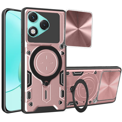 Puzdro pre Honor 400 Lite, Techsuit, CamGuard Pro, Ružovo-zlaté