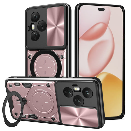 Puzdro na Honor 400 Pro, Techsuit, CamGuard Pro, Ružovo-zlaté