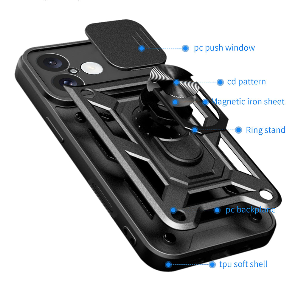 Puzdro pre Honor 400 Pro, Techsuit, CamShield, Ružové