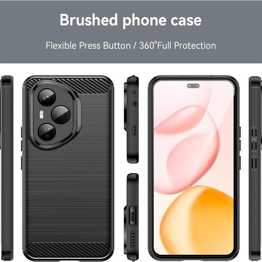 Puzdro pre Honor 400 Pro, Techsuit, Karbón, Čierne