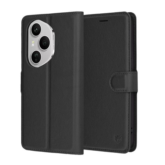 Puzdro pre Honor 400 Pro, Techsuit, kožené folio, čierne