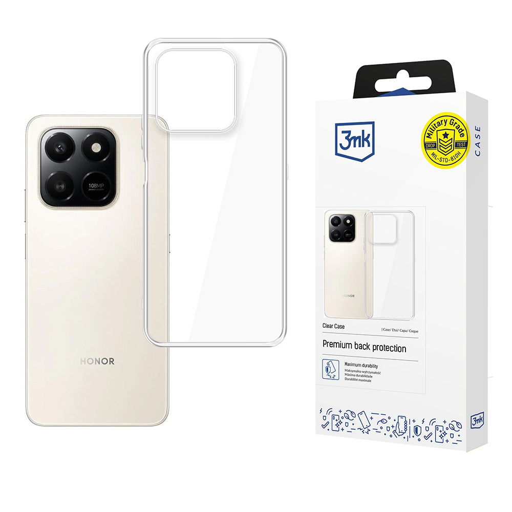 Puzdro pre Honor 400 Smart 4G / 400 Smart 5G, 3MK, Priehľadné, Transparentné