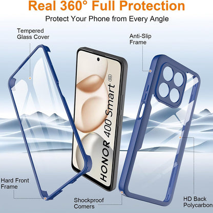 Puzdro pre Honor 400 Smart 4G / X7d 4G / 400 Smart 5G, Techsuit, ColorVerse 360, Modrá