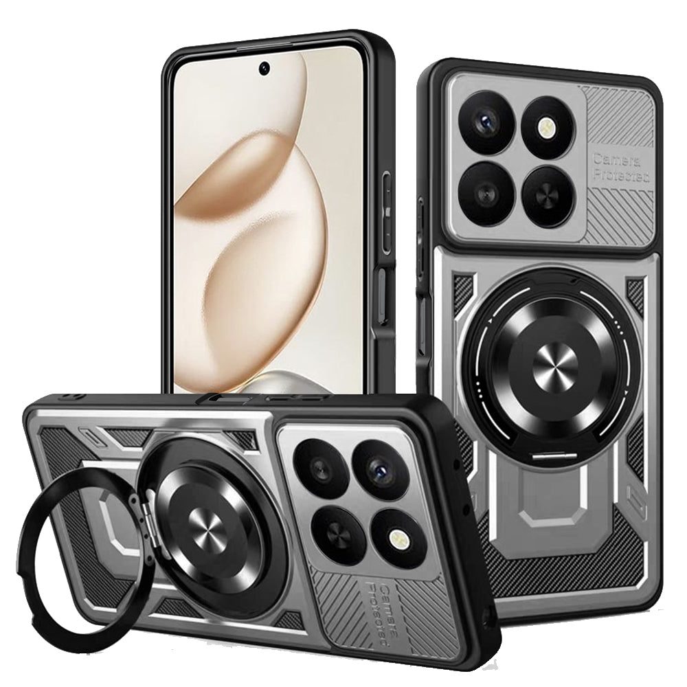 Puzdro pre Honor 400 Smart 4G / X7d 4G / 400 Smart 5G, Techsuit, RuggedCam, Sivé