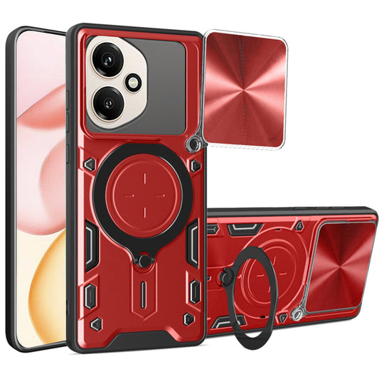 Puzdro na Honor 400, Techsuit, CamGuard Pro, červené
