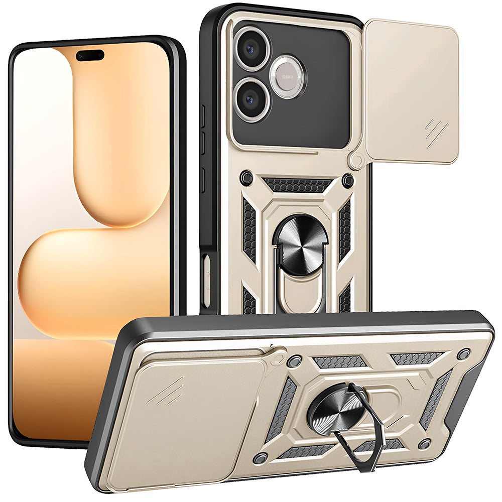 Puzdro pre Honor 600 Lite, Techsuit, CamShield, Zlaté