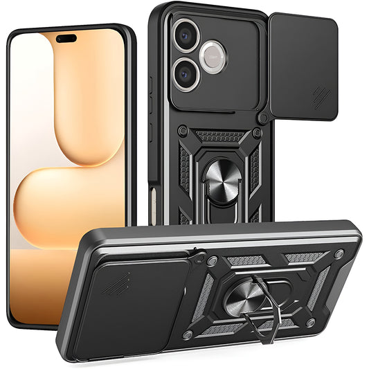 Puzdro pre Honor 600 Lite, Techsuit, CamShield, Čierne