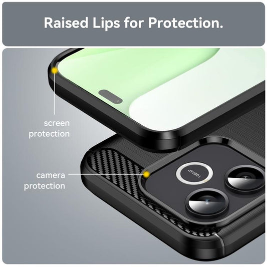 Puzdro pre Honor 600 Lite, Techsuit, Carbon, Čierne