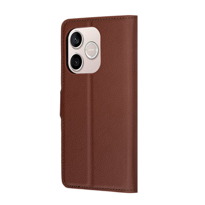 Puzdro pre Honor 600 Lite, Techsuit, Leather Folio, Hnedé
