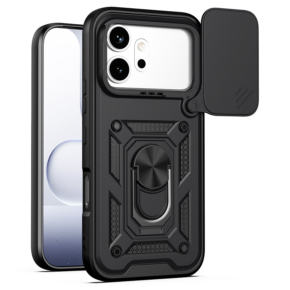 Puzdro pre Honor 600 Pro / 600, Techsuit, CamShield, Čierna