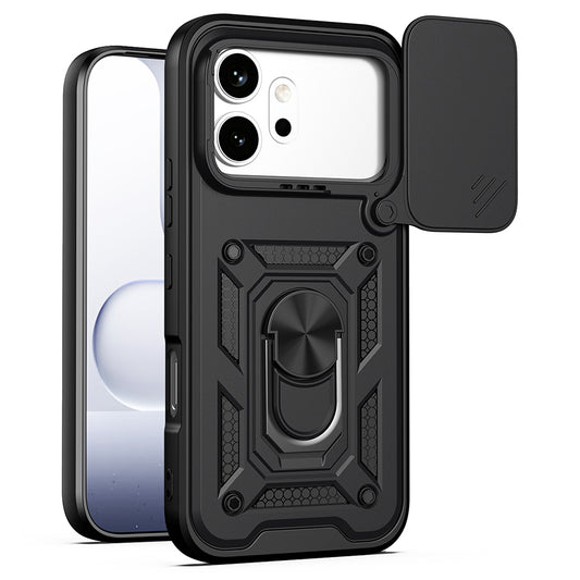 Puzdro pre Honor 600 Pro / 600, Techsuit, CamShield, Čierna