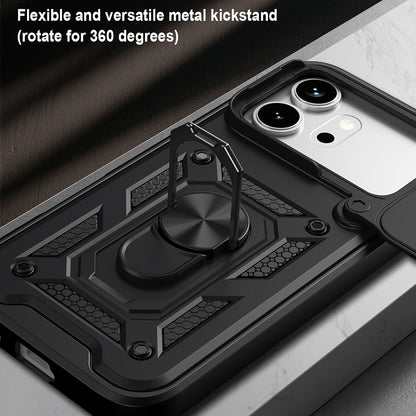 Puzdro pre Honor 600 Pro / 600, Techsuit, CamShield, Čierna