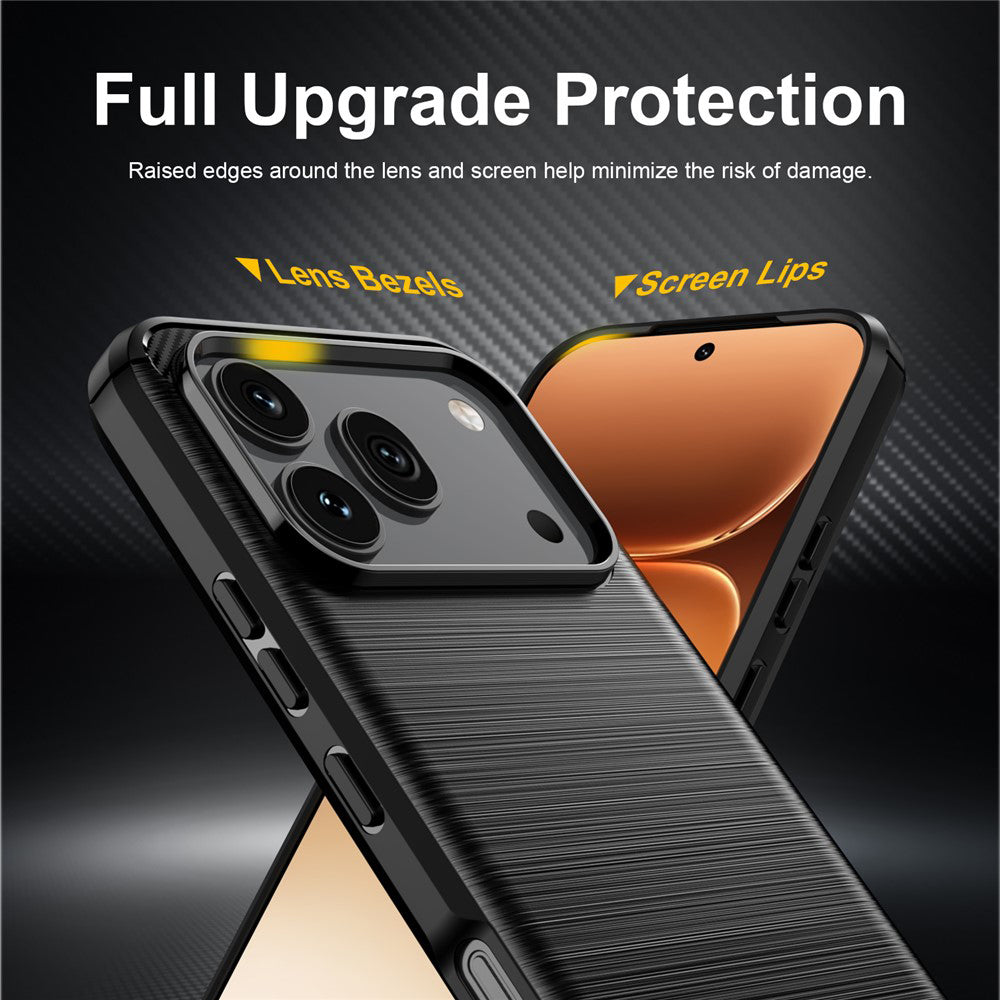 Puzdro pre Honor 600 Pro / 600, Techsuit, Karbón, Čierne