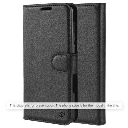 Puzdro pre Honor 600 Pro / 600, Techsuit, kožené folio, čierne