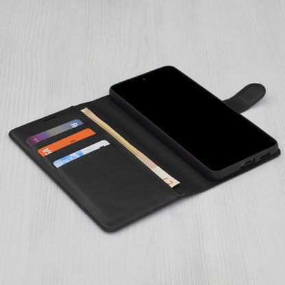 Puzdro pre Honor 600 Pro / 600, Techsuit, kožené folio, čierne
