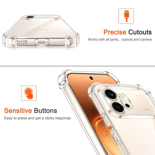 Puzdro pre Honor 600 Pro, Techsuit, Shockproof Clear, Transparent
