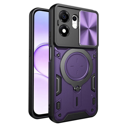 Puzdro na Honor 600 Smart, Techsuit, CamGuard Pro, fialové