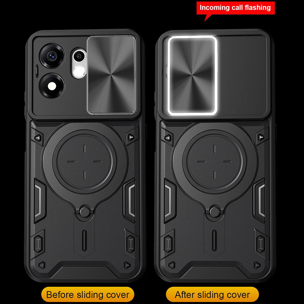Puzdro na Honor 600 Smart, Techsuit, CamGuard Pro, fialové