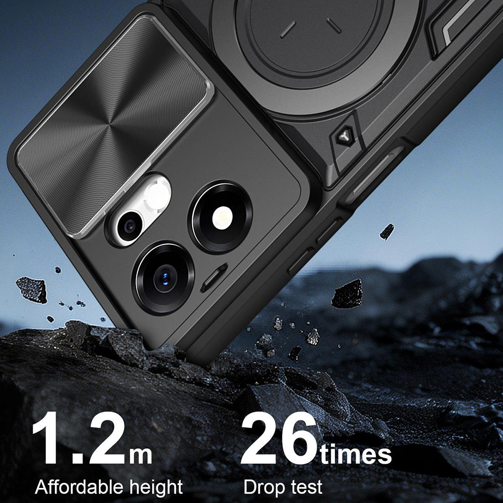 Puzdro na Honor 600 Smart, Techsuit, CamGuard Pro, fialové