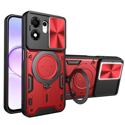 Puzdro pre Honor 600 Smart, Techsuit, CamGuard Pro, Červené