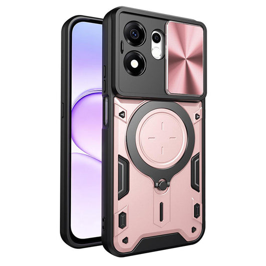 Puzdro na Honor 600 Smart, Techsuit, CamGuard Pro, Ružovo zlaté