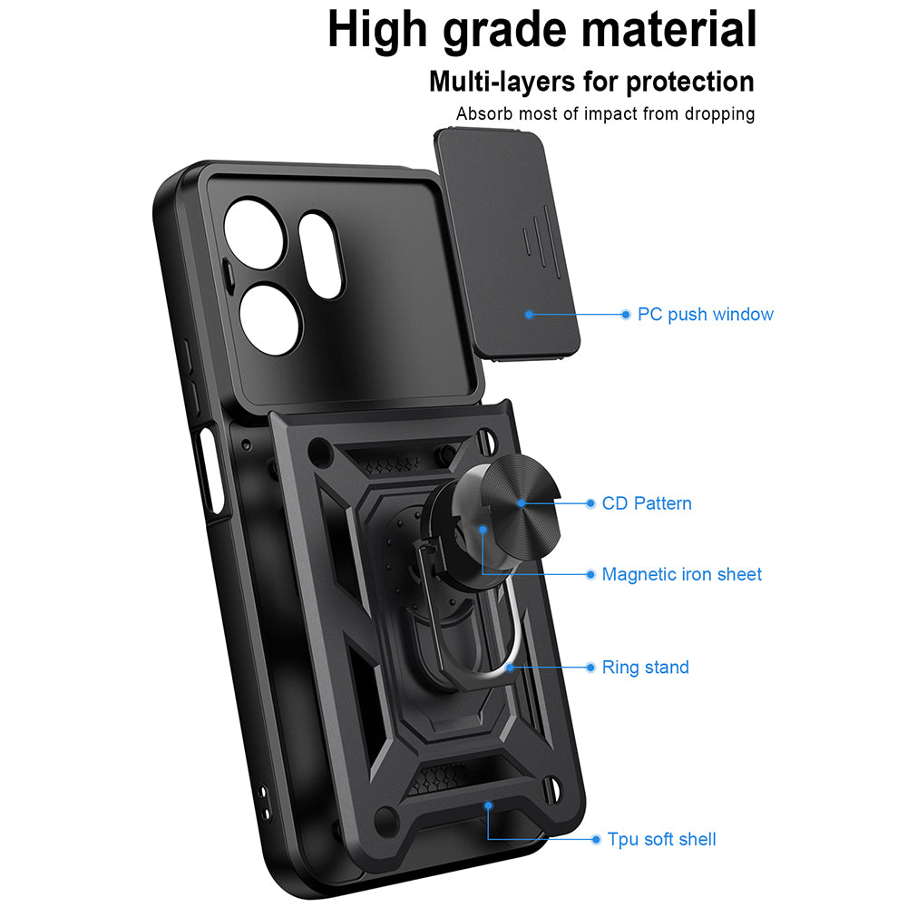 Puzdro pre Honor 600 Smart, Techsuit, CamShield, Zlaté