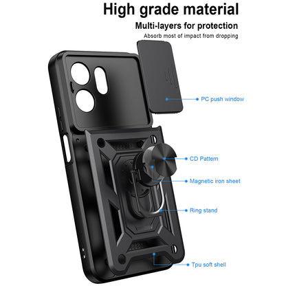 Puzdro pre Honor 600 Smart, Techsuit, CamShield, Zlaté