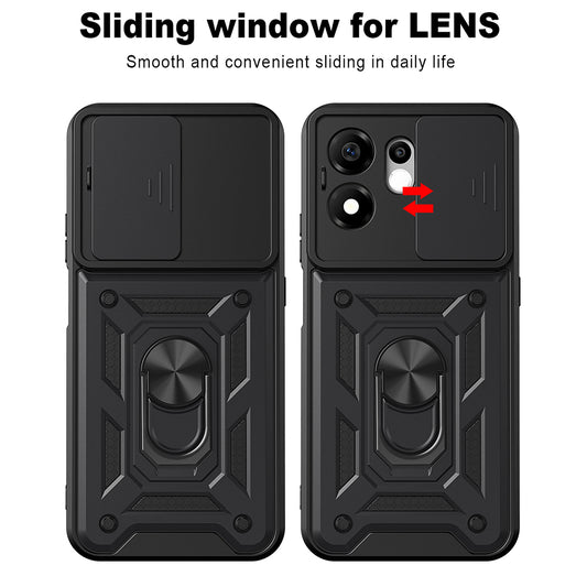 Puzdro pre Honor 600 Smart, Techsuit, CamShield, Čierne