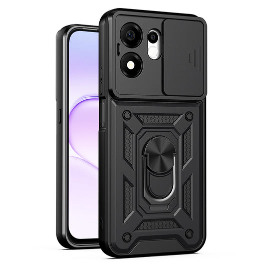 Puzdro pre Honor 600 Smart, Techsuit, CamShield, Čierne
