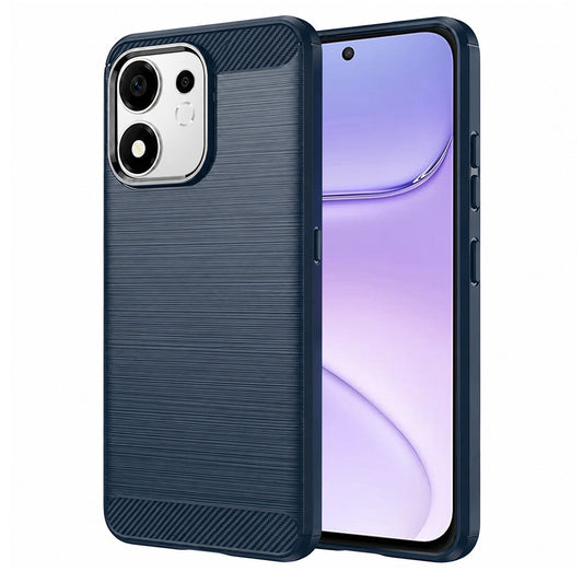 Puzdro pre Honor 600 Smart, Techsuit, Carbon, Modrá