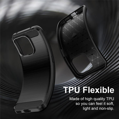 Puzdro pre Honor 600 Smart, Techsuit, Carbon, Čierne