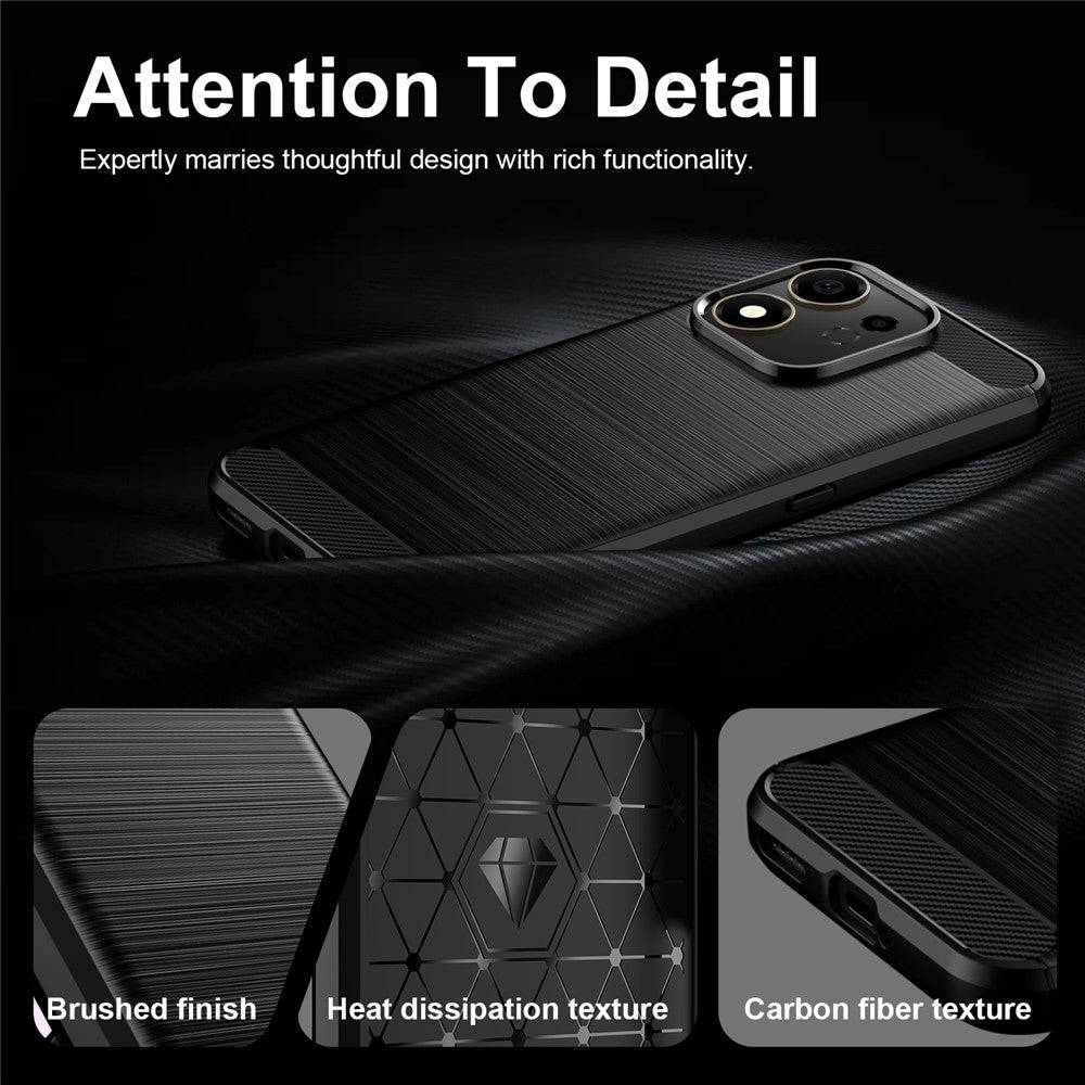 Puzdro pre Honor 600 Smart, Techsuit, Carbon, Čierne