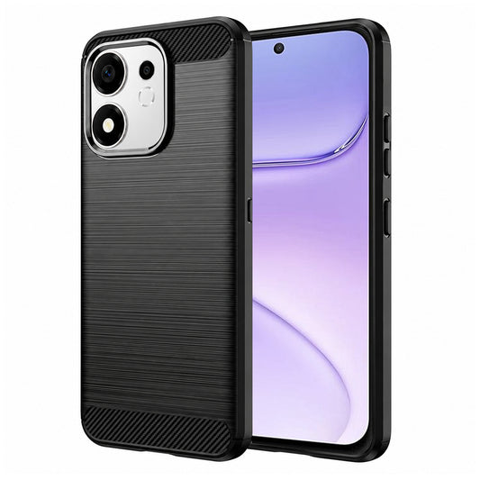 Puzdro pre Honor 600 Smart, Techsuit, Carbon, Čierne