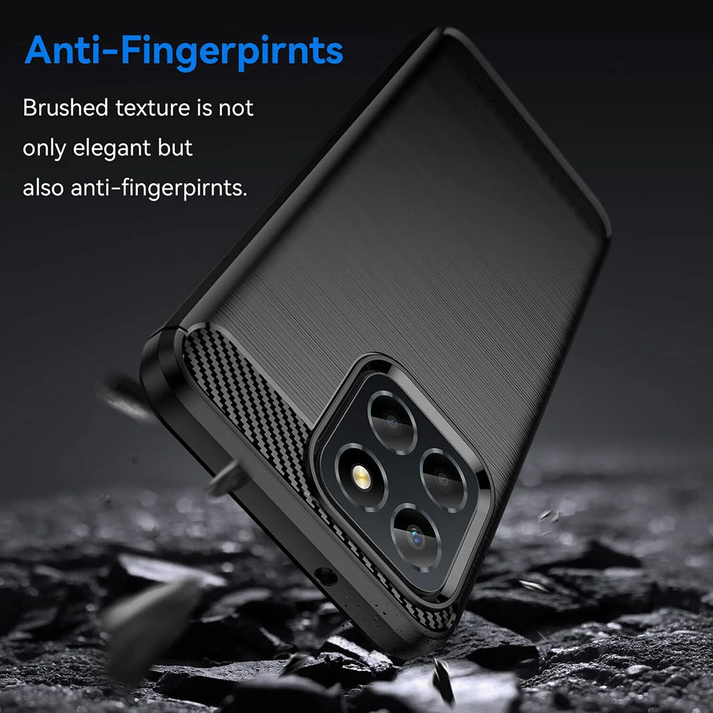 Puzdro pre Honor 70 Lite / X6 / X8 5G, Techsuit, Karbón, Čierne