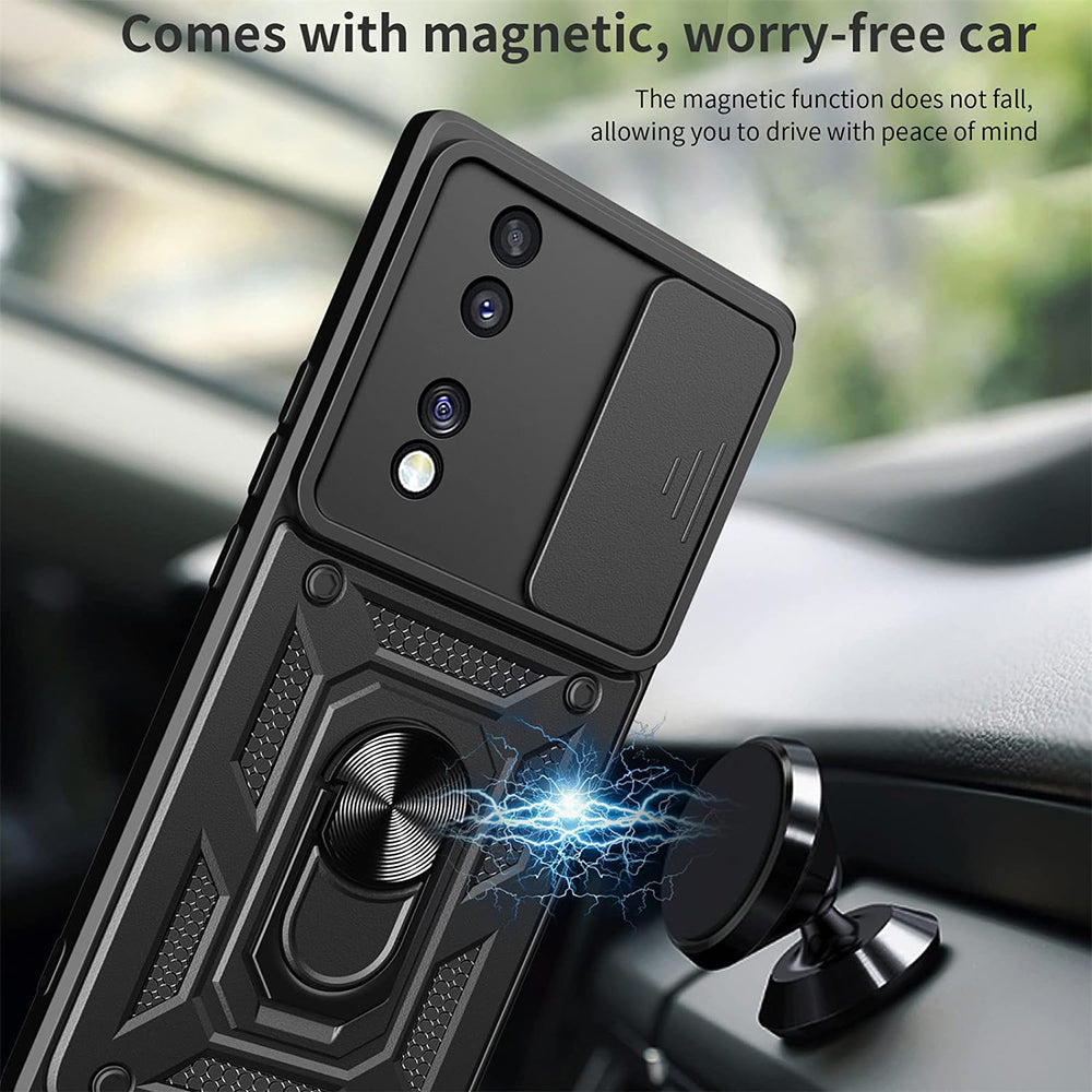 Puzdro pre Honor 70, Techsuit, CamShield, Čierne