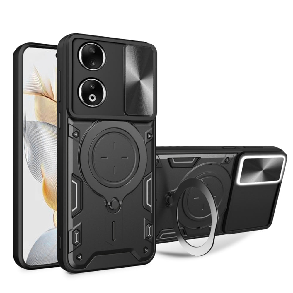 Puzdro na Honor 90, Techsuit, CamGuard Pro, čierne
