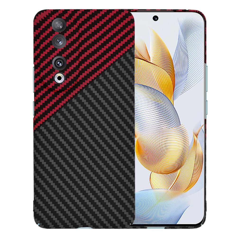 Puzdro pre Honor 90, Techsuit, Carbonite FiberShell, Čierna Červená