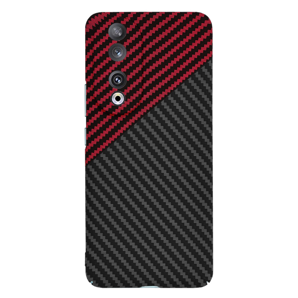 Puzdro pre Honor 90, Techsuit, Carbonite FiberShell, Čierna Červená
