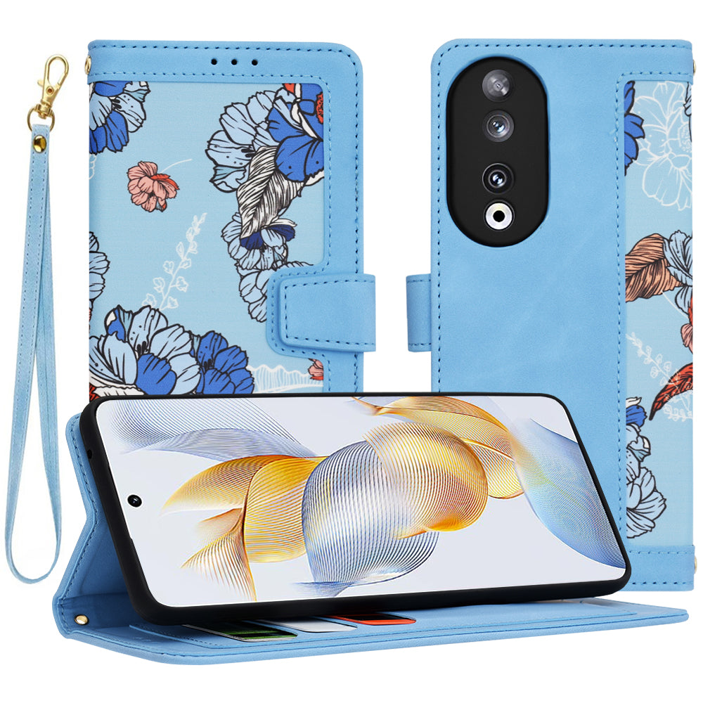 Puzdro pre Honor 90, Techsuit, FlipCraft, Modrá
