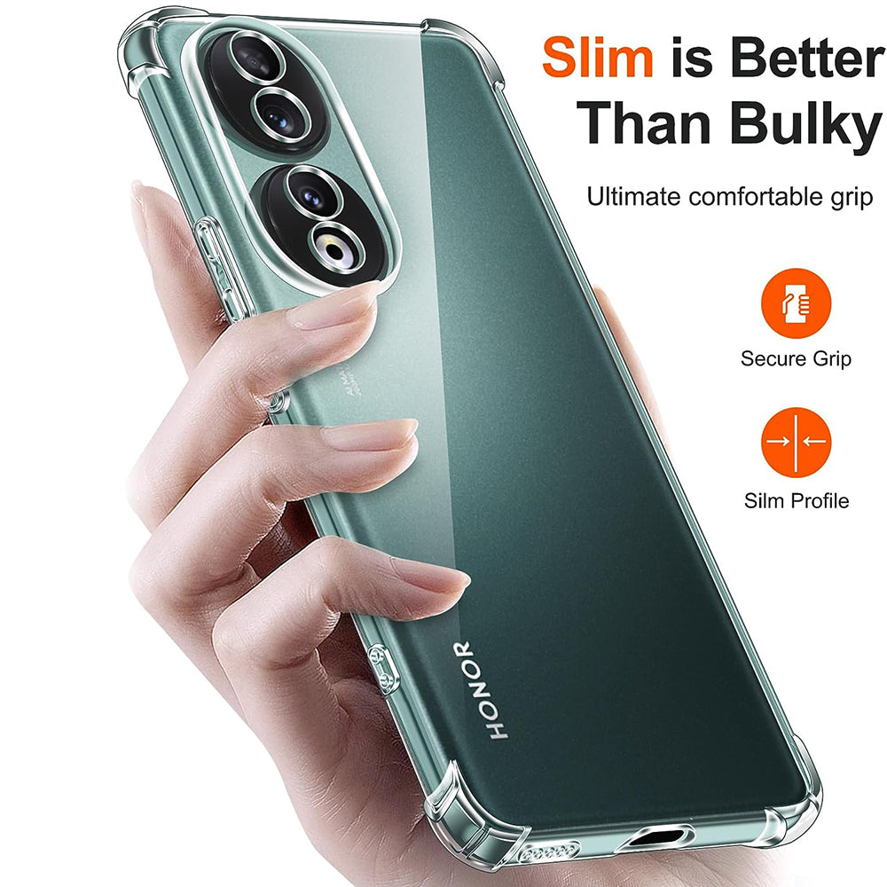 Obal na Honor 90, Techsuit, nárazuvzdorný priehľadný, transparentný
