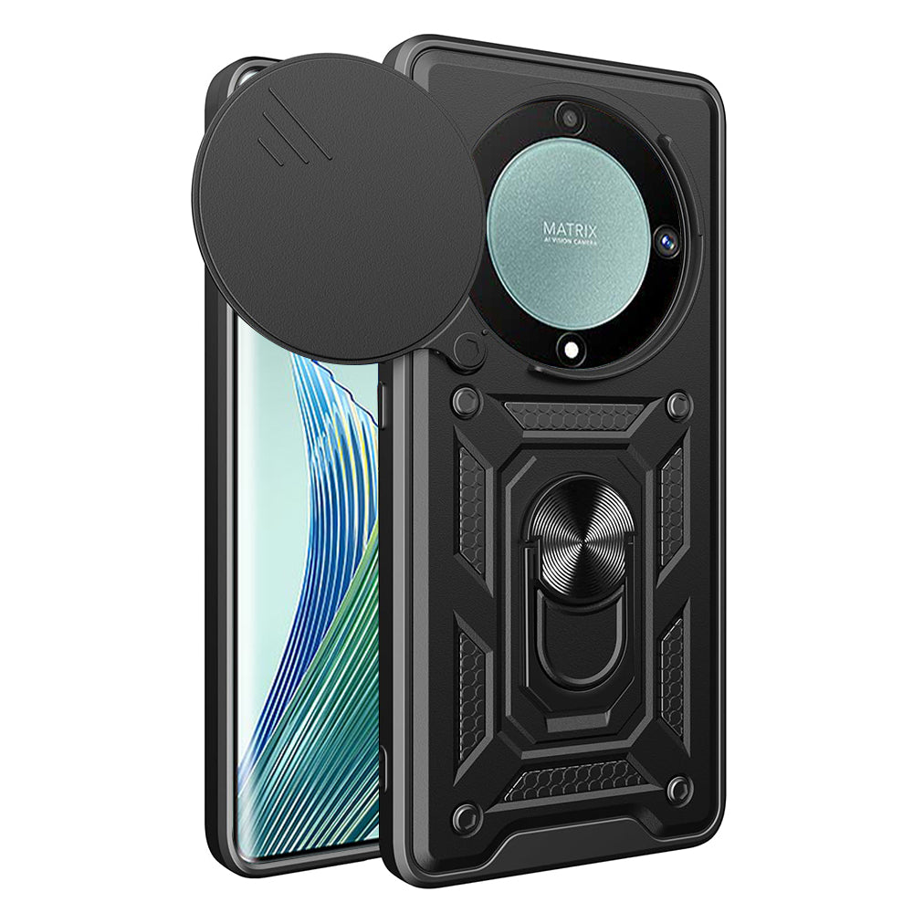 Puzdro pre Honor Magic5 Lite, Techsuit, CamShield, Čierne