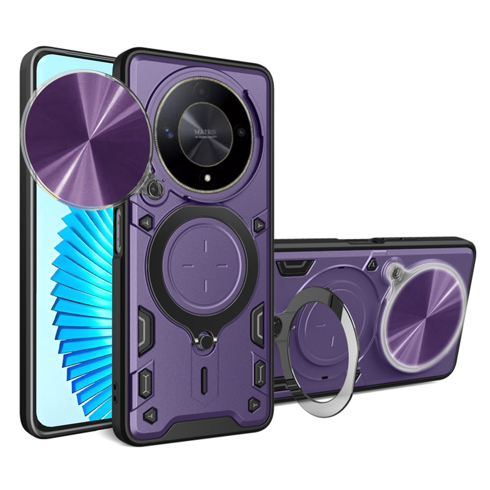 Puzdro na Honor Magic6 Lite, Techsuit, CamGuard Pro, fialové