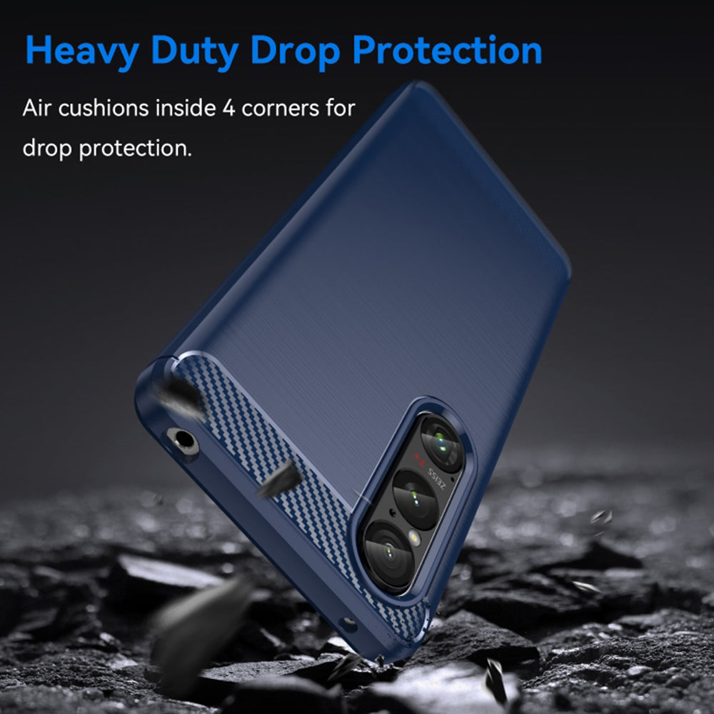 Puzdro pre Honor Magic6 Lite, Techsuit, Carbon, Modrá