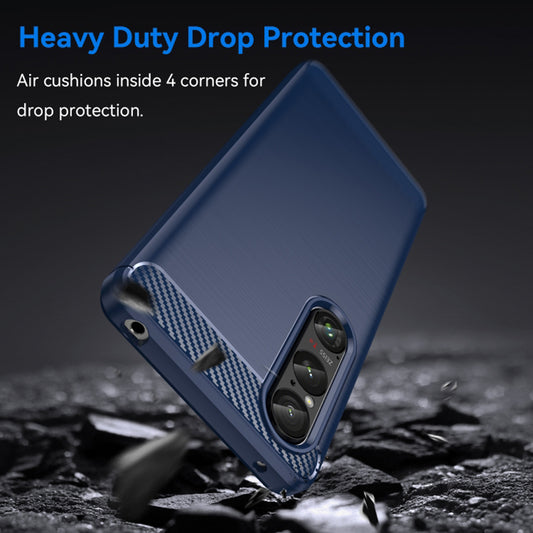 Puzdro pre Honor Magic6 Lite, Techsuit, Carbon, Modrá