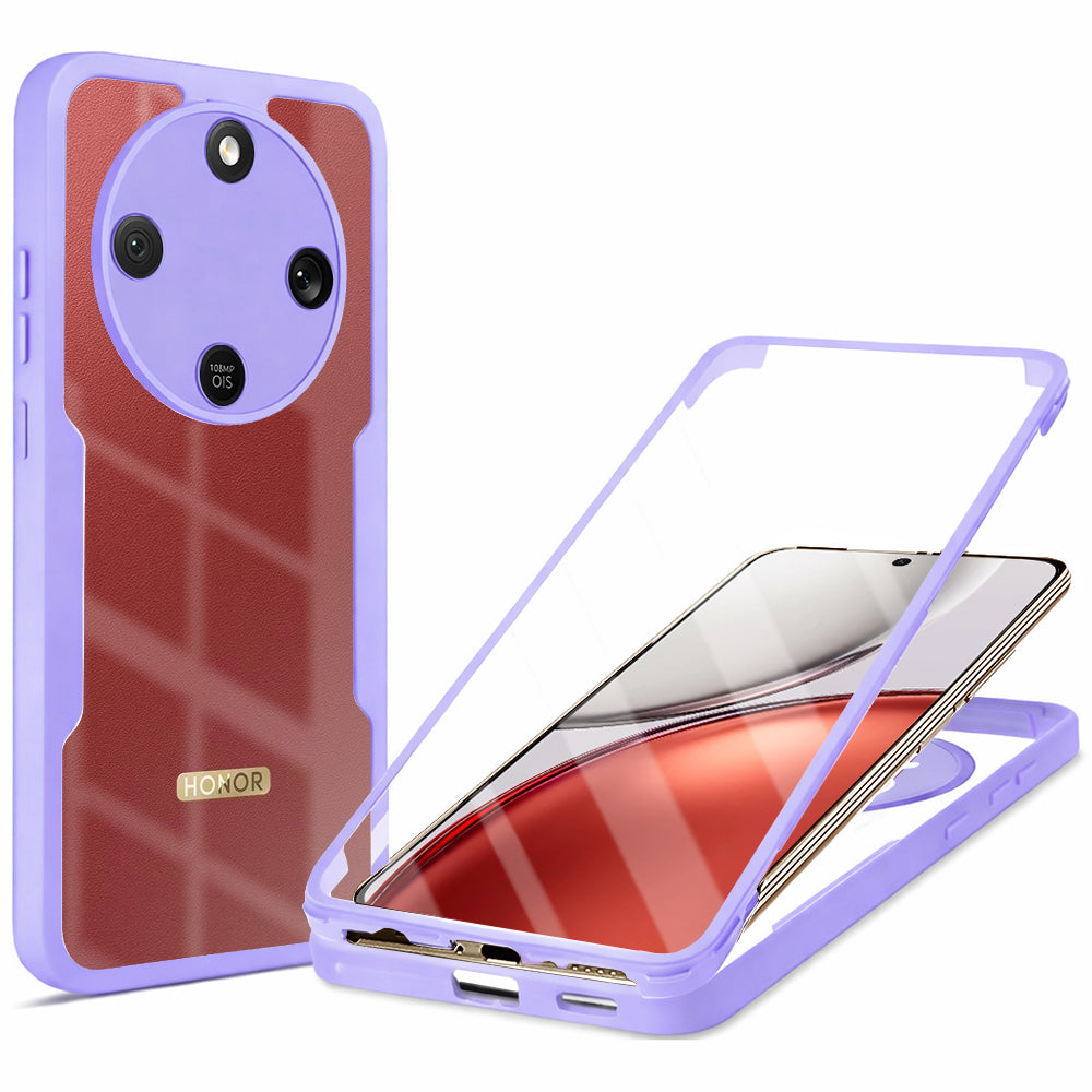 Puzdro pre Honor Magic8 Lite, Techsuit, ColorVerse 360, Fialové